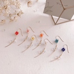 colorful flower 14kgf Pierce/earring