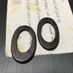 6個✦ウッドチャーム オーバル