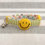 ニコちゃん☺︎首輪[S~Mサイズ]＊17cm~25cmの間で調整が可能です☘️《受注制作になります》