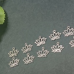 小さめ蓮の花のチャーム10個