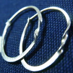 PBP-033　silver wire pierced earrings (oval)