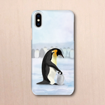 【スマートフォンケース】皇帝ペンギン親子