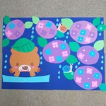あめふりくまのこ 歌・壁面飾り 保育園・幼稚園などの壁面飾り