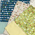 巾着  とりと和菓子とウサギさん