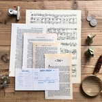 アンティーク紙モノセット  楽譜・洋書・チャプターページ・領収書