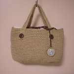 ribomaro様専用ページ　麻ひもランチバック（バックチャーム2個付）