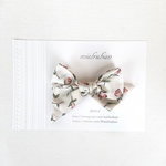 check&stripe 別注 新作 リバティリボン pinwheel   bow ヘアリボンクリップピン フローティングフローラ  Mサイズ