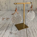 antique silver & leather 02 ＊イヤリング/ピアス 