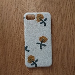*受注製作*ミナペルホネン*skip*ベージュ×マスタード*mina perhonen*iPhoneケース*iPhoneカバー*スマホケース*スマホカバー