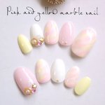 マシュマロみたいな色のネイルチップ*.✩