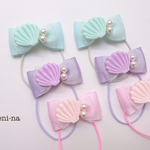 shell ribbon☆ヘアゴム