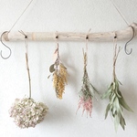流木のドライフラワーガーランド
