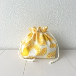 fresh lemon＊巾着ポーチ＊弁当袋