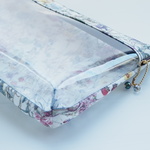 ★スケルトンポーチ　LIBERTY　Wild Flowers ワイルド・フラワーズ　 　ビニコのクリアまち付きポーチ