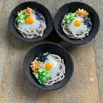 【本日19時〜3点販売】ネバネバそば〜とろろ、オクラ、なめこ〜