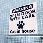  CAT in house ステッカー ブラック