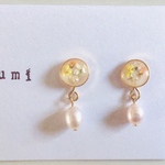 ◇押し花ピアス