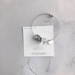 お花のフープバングル/シルバー