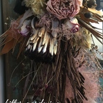 バーガンディなアンティークスワッグ