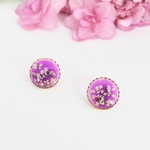 紫陽花カラーのcircleピアス/ノンホールピアス