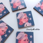wood parts marin girl ⚓️4pcs👩