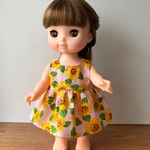 ソランちゃんの服 ひまわり柄のワンピース