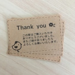 【送料込】サンキューカード 60枚 小鳥 クラフト白黒