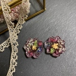 ドライフラワー・浴衣・フラワー pierce・earring