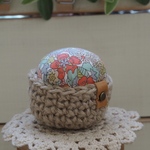  リバティ❁︎ピンクッション(かご)