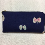 ミナペルホネン☆生地使用☆L地ファスナー 財布☆ハンドメイド