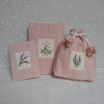 ハーブ刺繍の3点セット