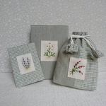 ハーブ刺繍の3点セット