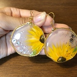 向日葵ピアス[送料無料]