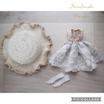 ＊ブライスアウトフィット＊３点セット＊ワンピース・帽子・靴下＊ blythe outfit＊ブライス ＊3