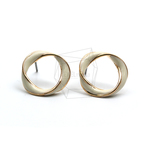 ERG-946-G【4個入り】エポキシラウンドピアス,Epoxy Round Earring Post