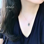 Swarovski Crystal  Aquamarine Lt.Chromuim Necklace