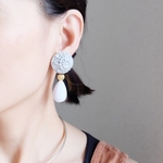 【2点のみ】【 chimie vintage-630 】ヴィンテージガラスシルバー泊2次加工・ジュエリー