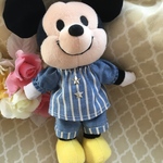 ミッキーorダッフィーのお洋服♪ダンガリー♪ぬいもーず•ぬいぐるみバッチ