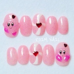 ネイルチップ ラメ入り 3Dねいる♡