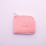 ゴールドファスナー 桜ピンクのシンプル・ウォレット　