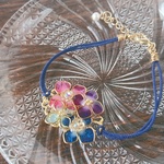 紫陽花のブレスレット・紐ver