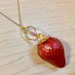 strawberry necklace .