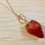 strawberry necklace .