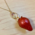 strawberry necklace .