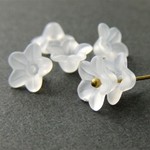 50個・10×5ｍｍ・アクリルフラワー・フロスト・19060401