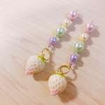 white strawberry .