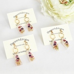 フラワー×flower揺れるピアス/イヤリング/ノンホールピアス