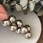 12pcs Handmade* 資材 B-451 round drop pendant