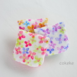 🌻カラフルな水彩小花 🌻ふわふわ&やわらか８重ガーゼ ハンカチ 3枚セット♪（限定カラー使用）入園入学 
