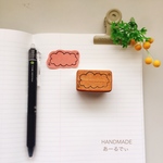 もくもくの枠/消しゴムはんこ